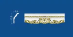 Stiropor ornament lajsna B-36 Gold