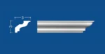 Stiropor lajsna SLU-732 (E-22)