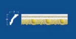 Stiropor ornament lajsna B-34 Gold