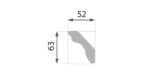 Stiropor ornament lajsna B-35 Gold - Image 3